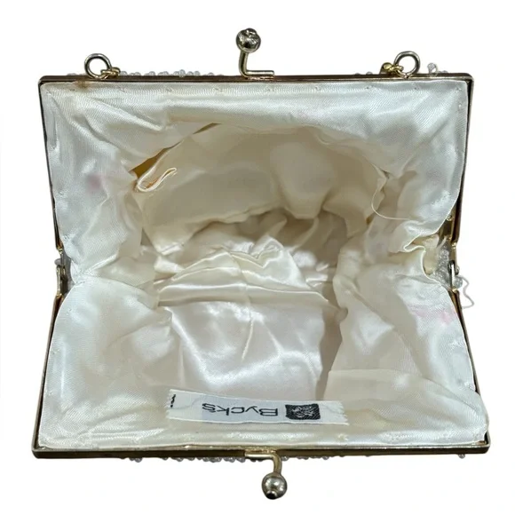 Vintage White Beaded Bag - Picture 3 of 6